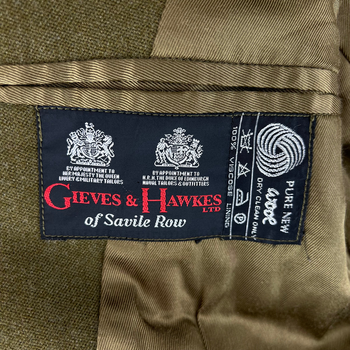 British Army 70s No. 2 Dress Khaki Jacket - Royal Engineers - Small