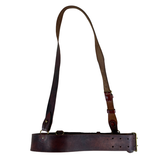 British Army Brown Sam Browne's Leather Belt - Small