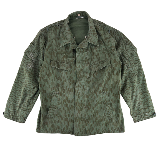 East German Army NVA DDR Raindrop Strichmuster Camouflage Jacket - Medium