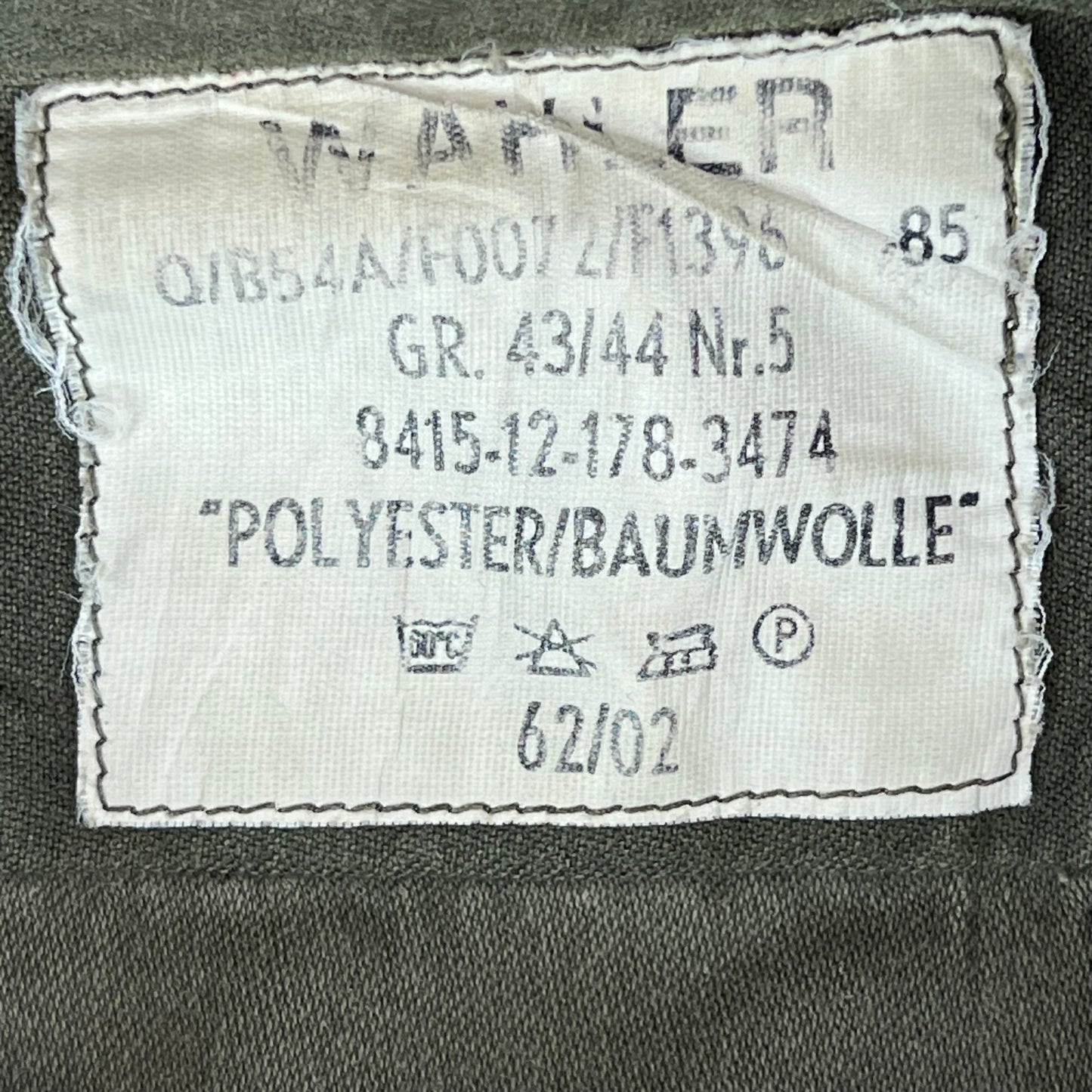 German Army Olive Green Long Sleeve Field Shirt - Large