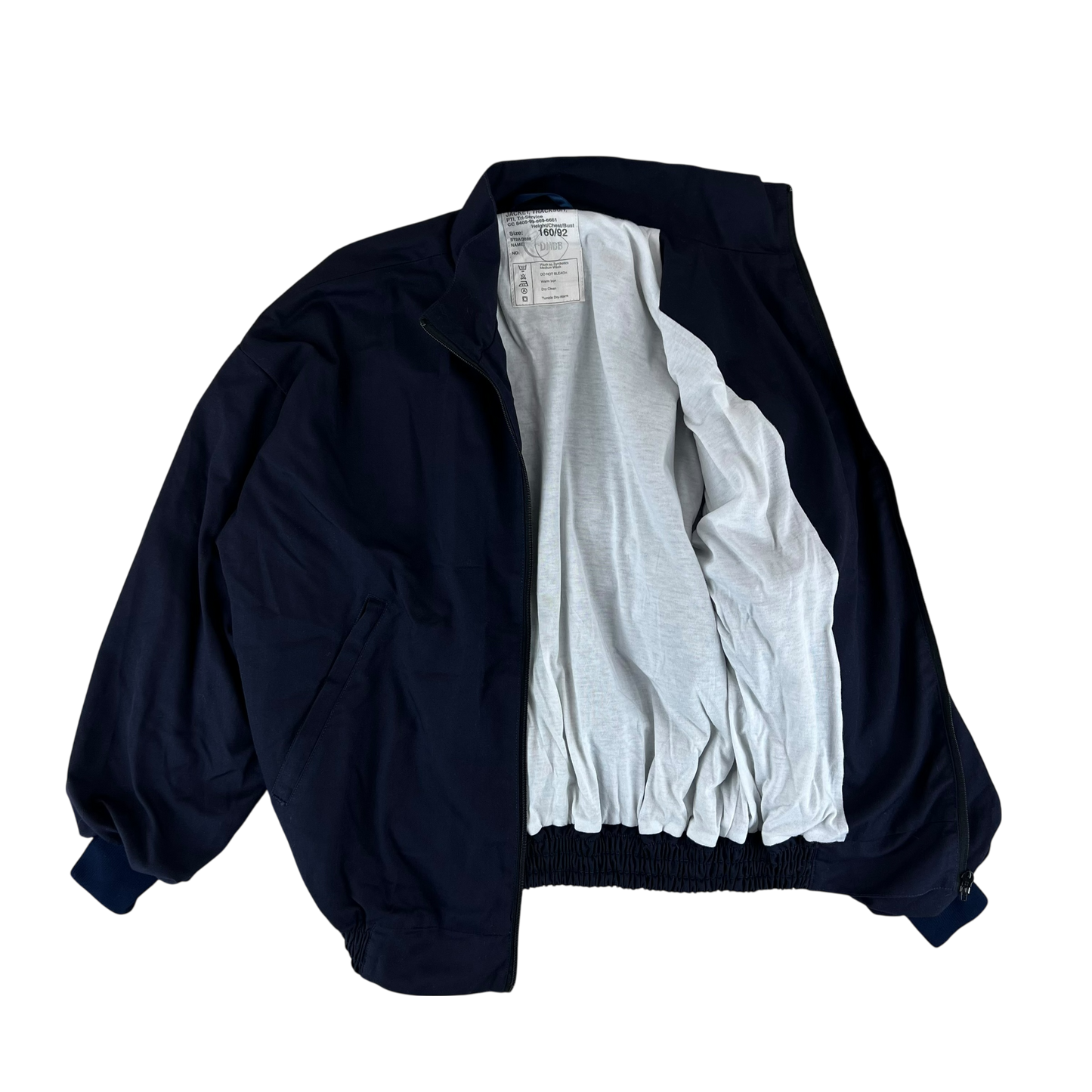 British Army / Tri-Services Navy Blue PTI Tracksuit Top Jacket - Medium 160/92