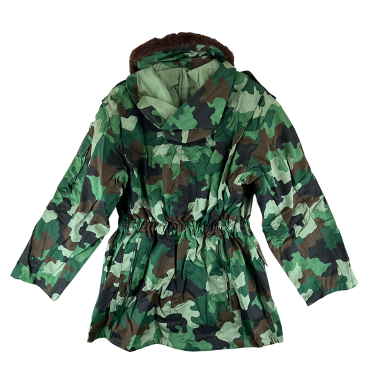 Serbian Army M93 Oak Leaf Camouflage Parka w/ Thermal Liner - Medium 172/100