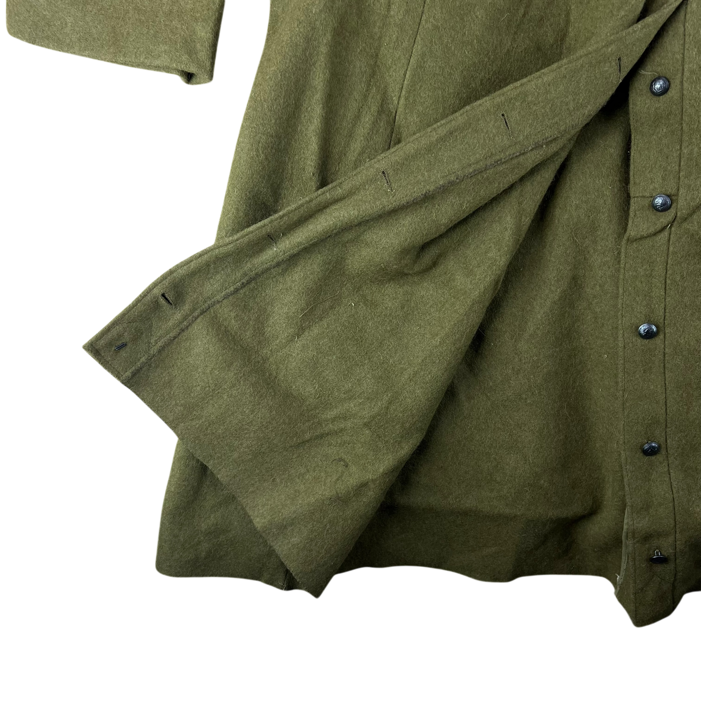 Romanian People's Army 70's Khaki Wool Greatcoat - Large