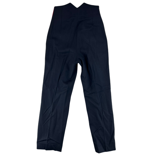 British Army Footguards Officers' Black Red Stripe Trousers - W31 L31