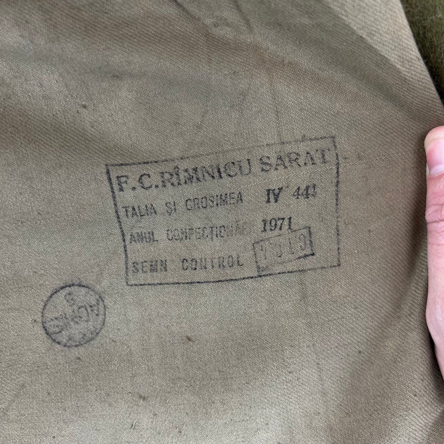 Romanian People's Army Khaki Field Jacket - Small