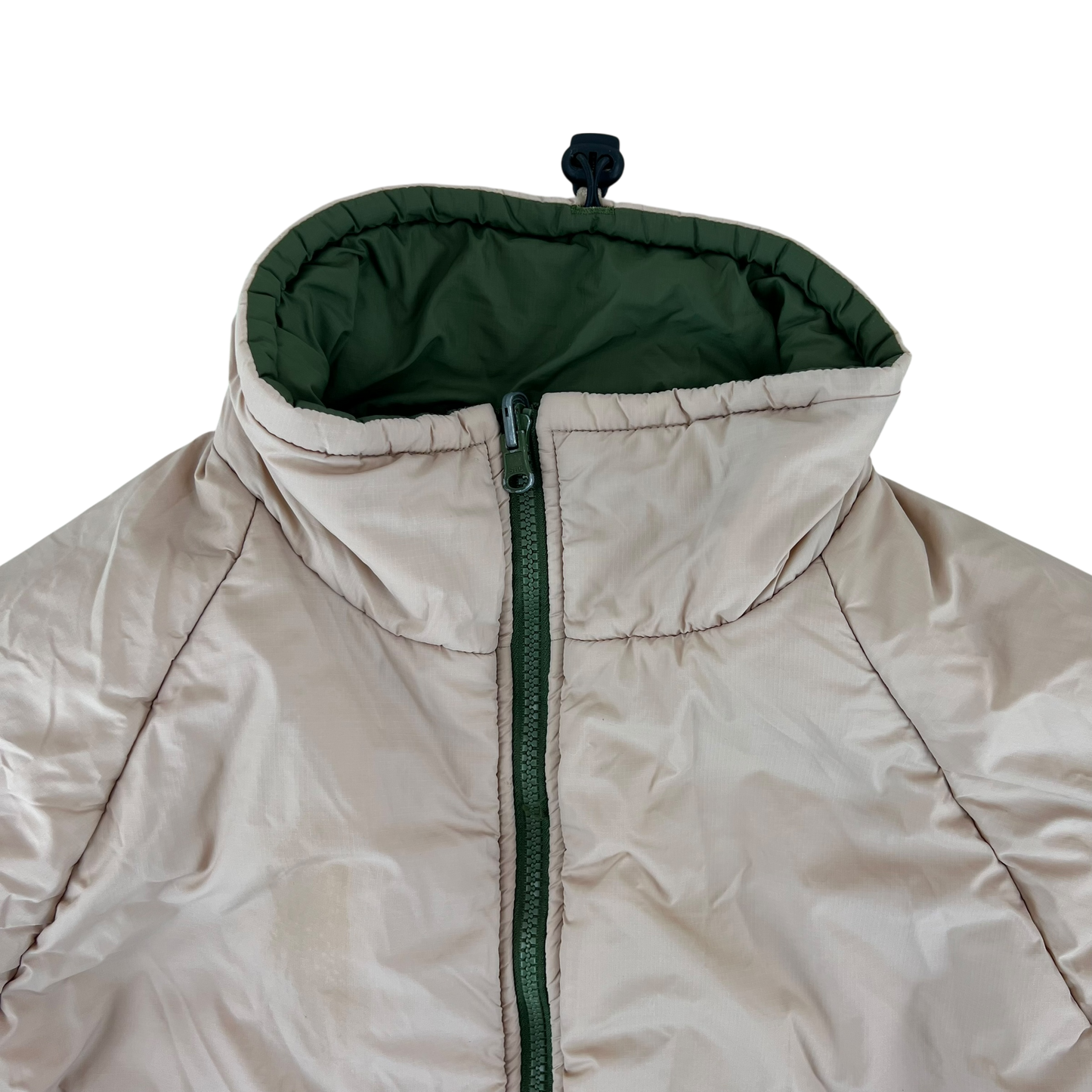 British Army Reversible Thermal Olive Green / Tan Quilted Jacket - Medium