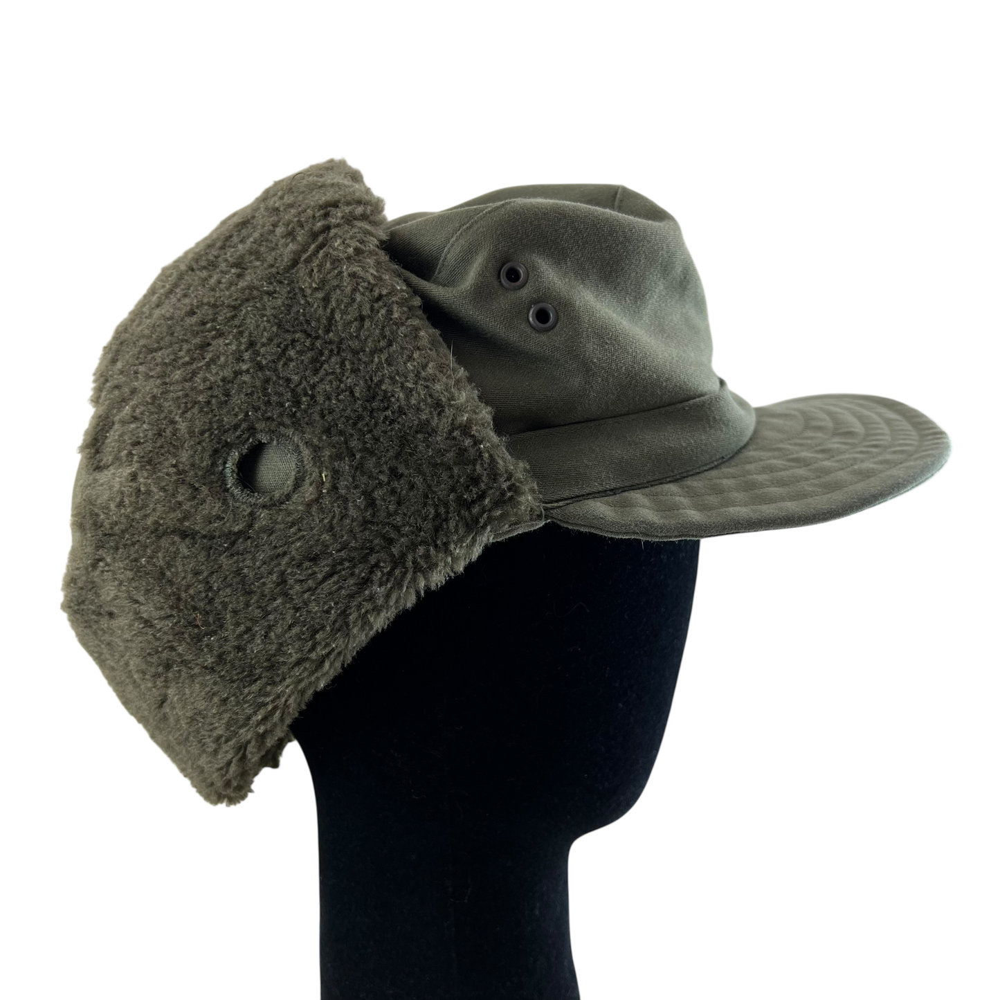 Austrian Army Olive Drab Cold Weather Trapper Cap - Medium 58cm