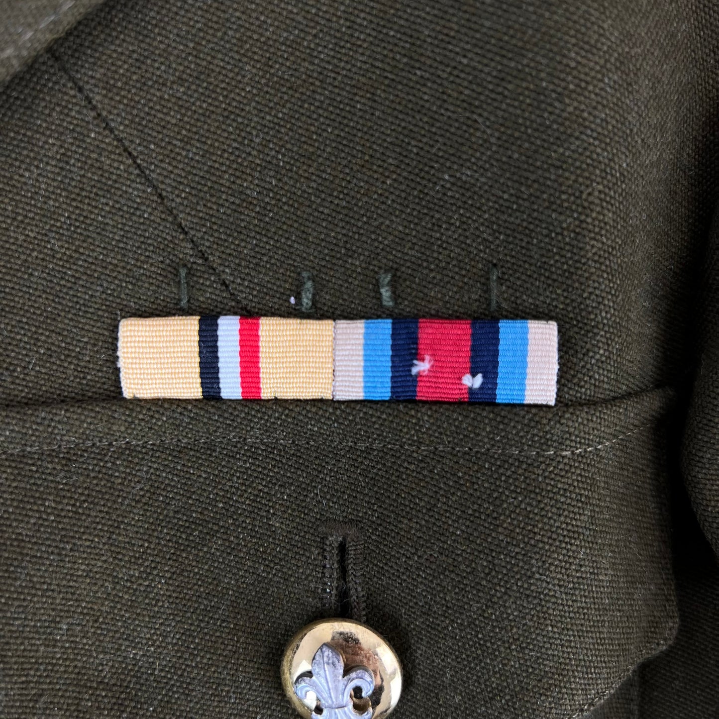 British Army Old Pattern No. 2 Olive Green Dress Jacket - Duke of Lancaster's Regiment - Small 176/88
