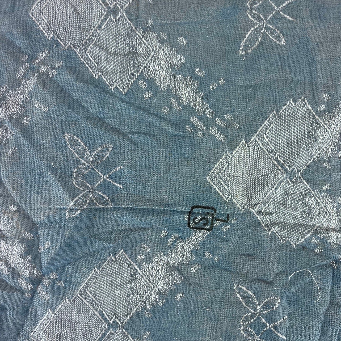 Finnish Army WW2 Pillow Case - Blue & White Pattern