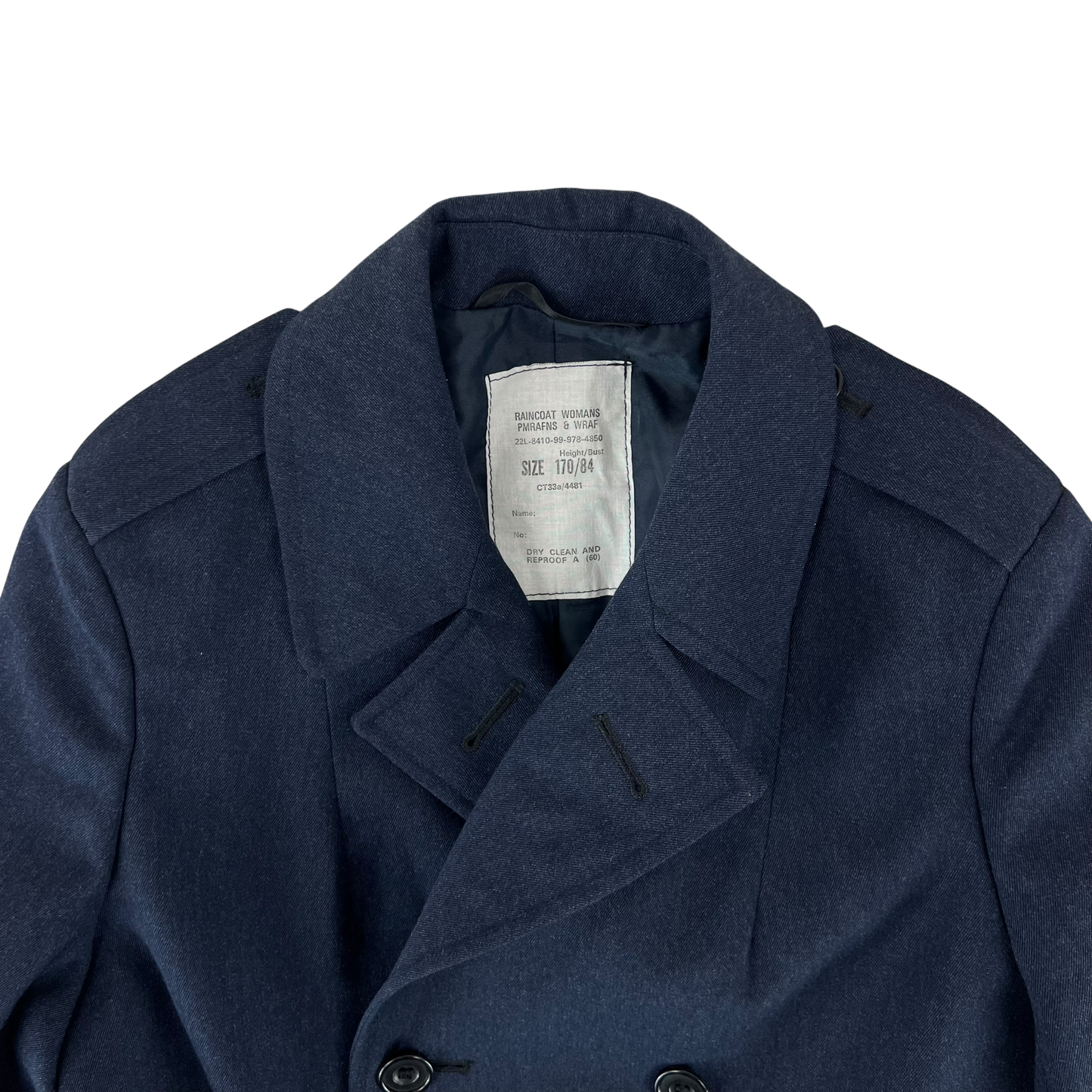 British Royal Air Force Women's Raincoat Trench Coat - Small 170/84