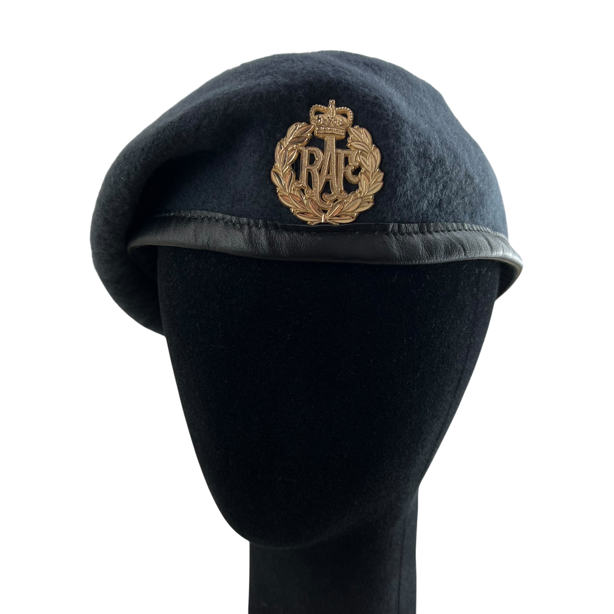 British RAF Beret w/ Badge - Large 59cm