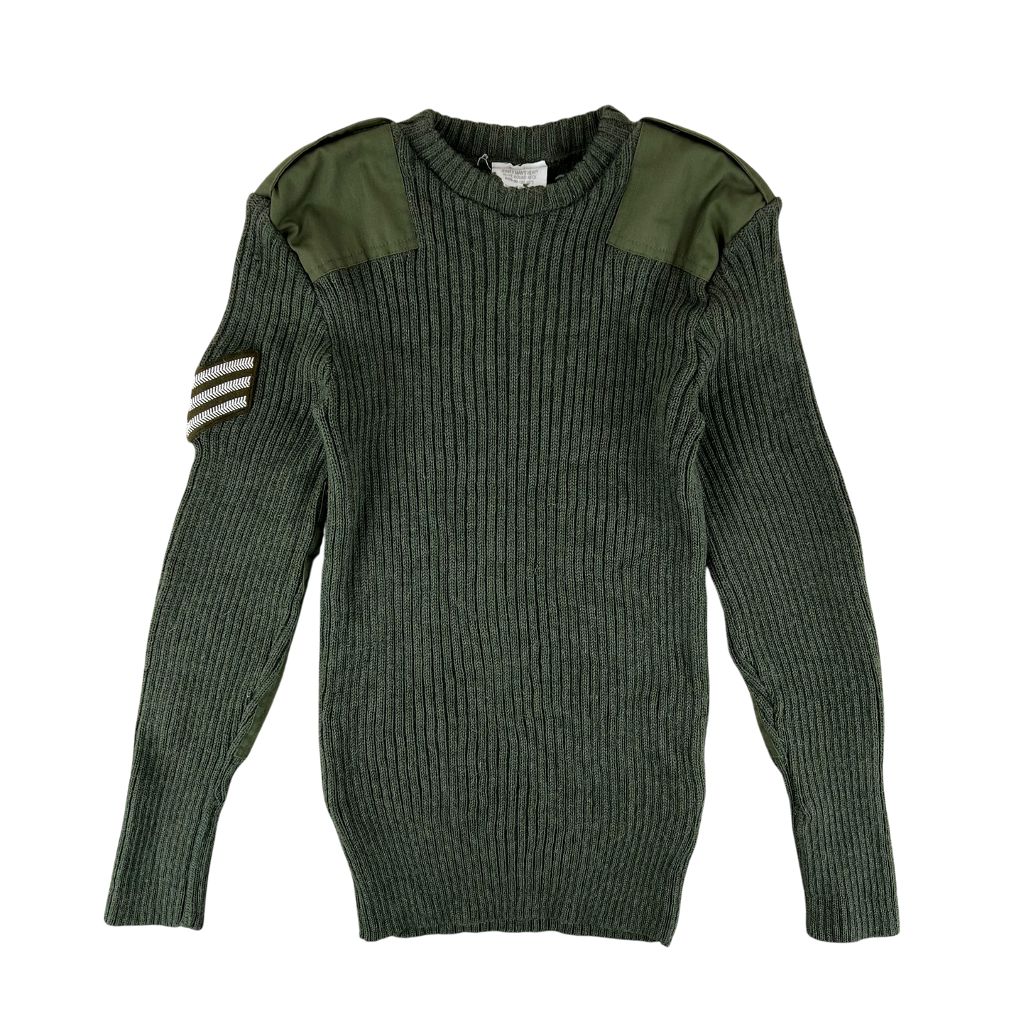 British Army Olive Green Pullover Jumper - Large 106cm