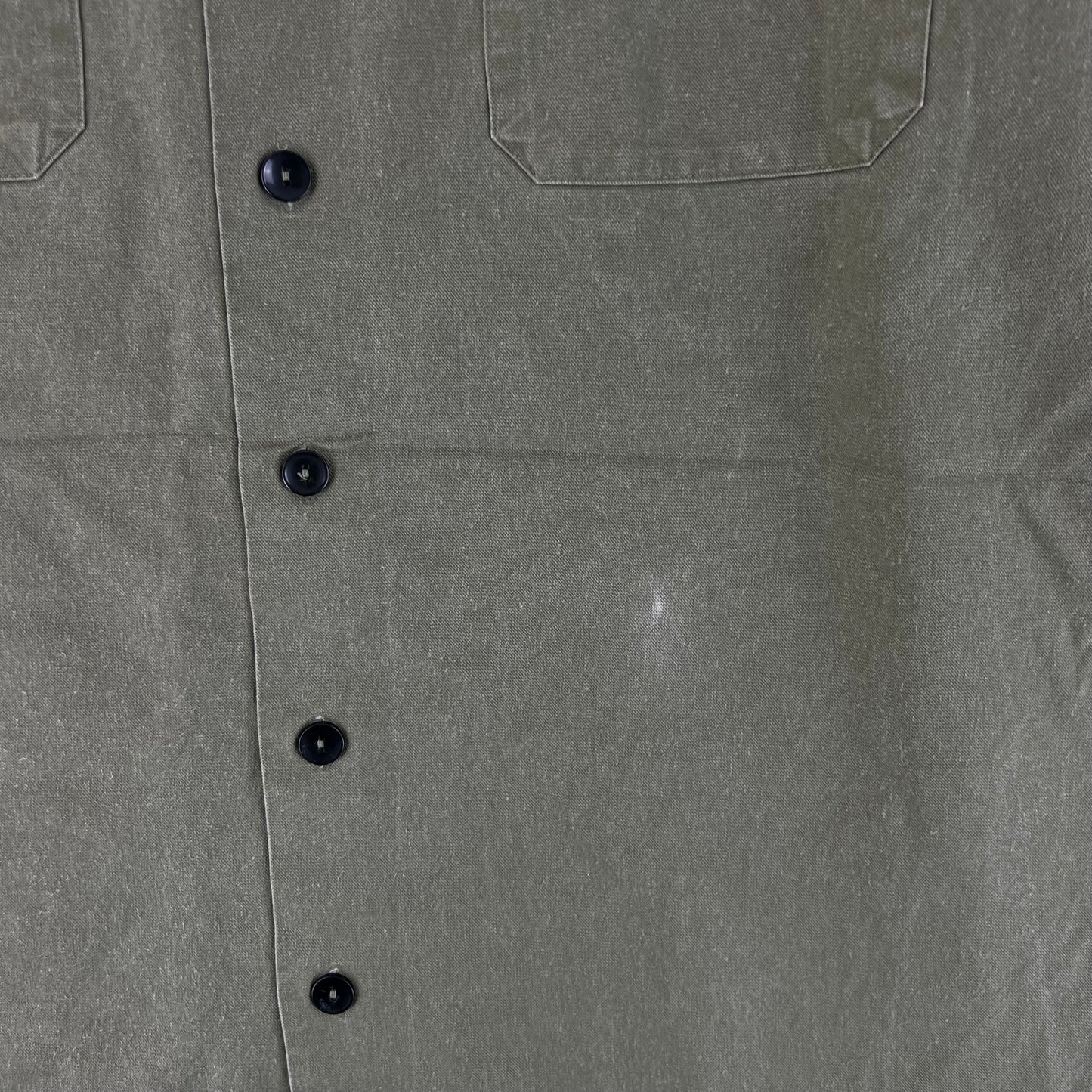 British Army Mens Olive Green Cotton Shirt Long Sleeve - X Large C17.5