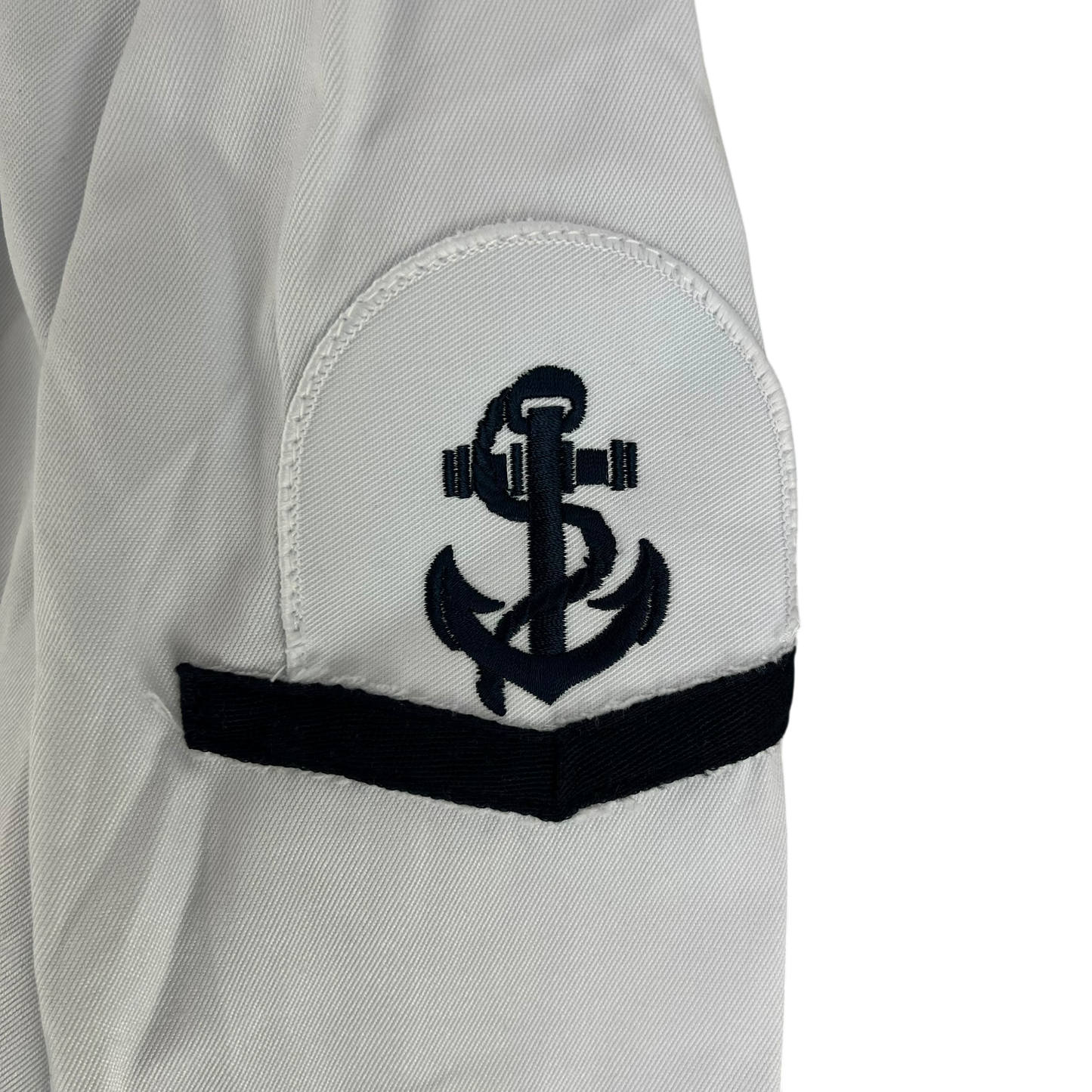 British Royal Navy Class II White Jumper Sailor's Top - Medium 188/100