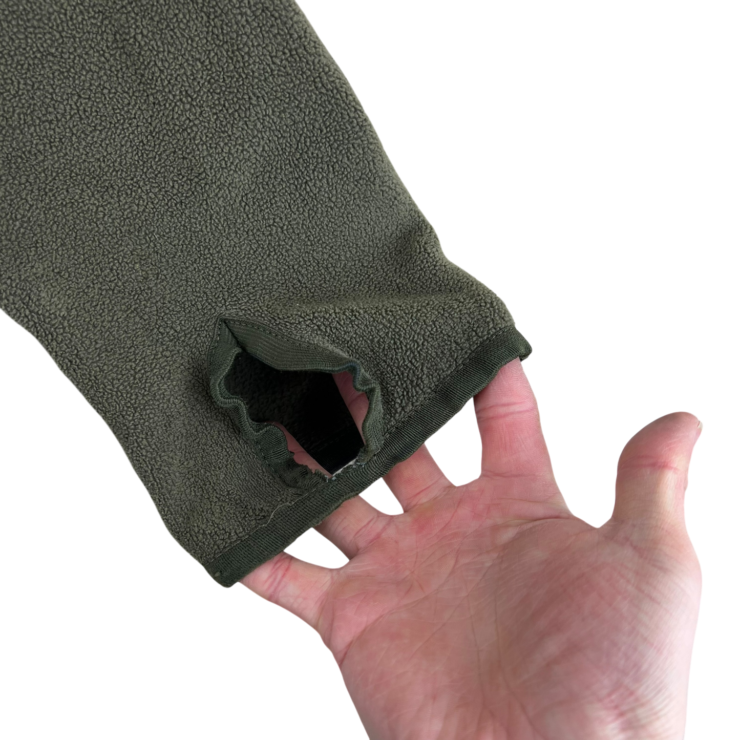 Austrian Army Olive Fleece Cardigan - Small 88-92 V/VI