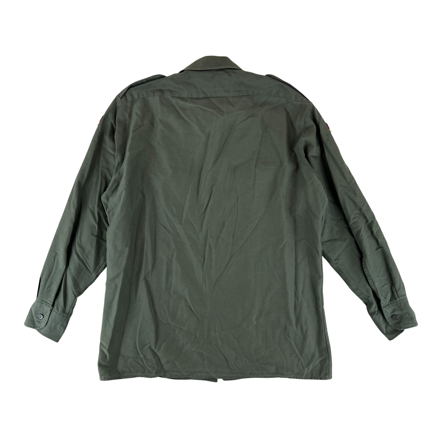 German Army Olive Green Long Sleeve Field Shirt - Large GrNr4