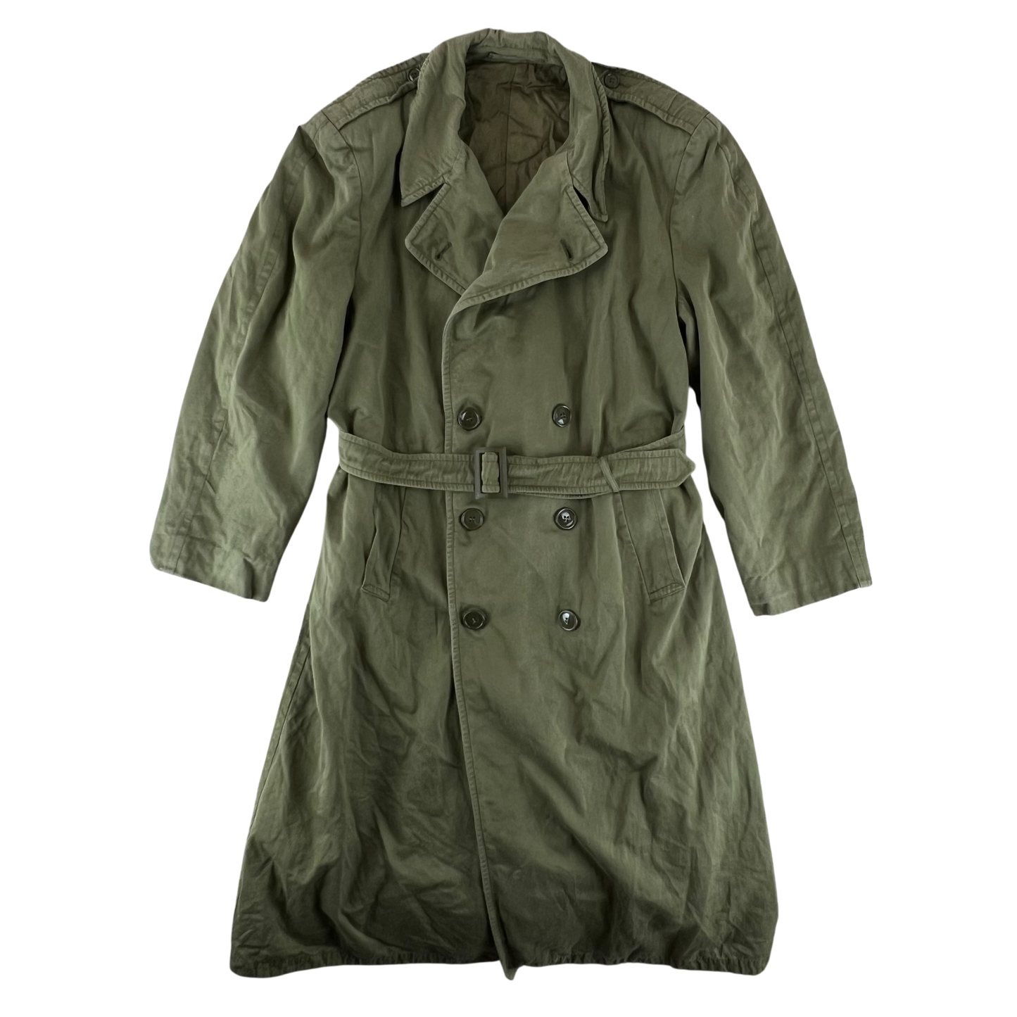 US Army 50s Olive Green Overcoat -