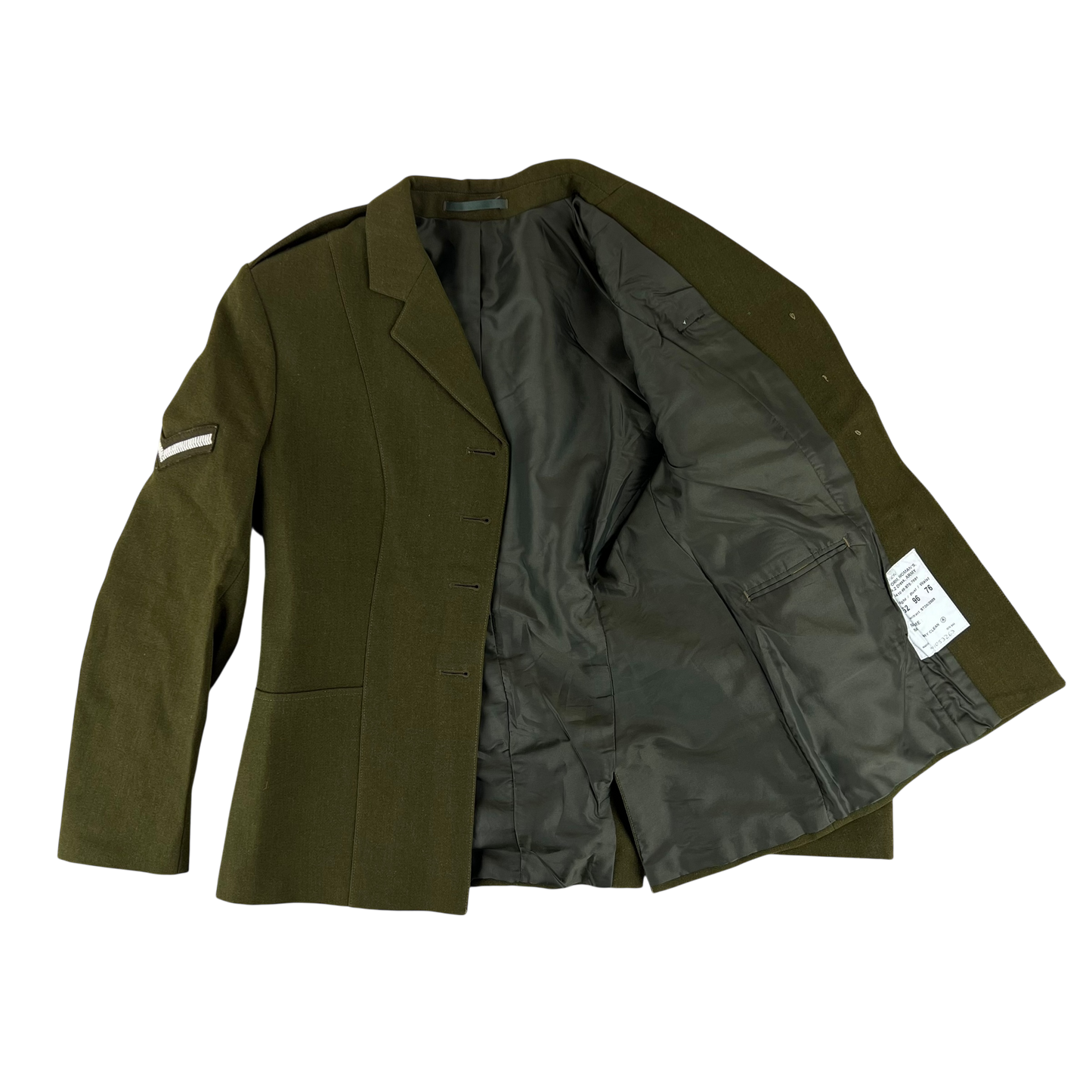 British Army 1980 Pattern Women's No. 2 Olive Green Dress Jacket - REME - Small 162/96