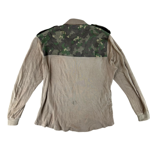 Romanian Army M2017 Woodland Camouflage Polo Top - Medium