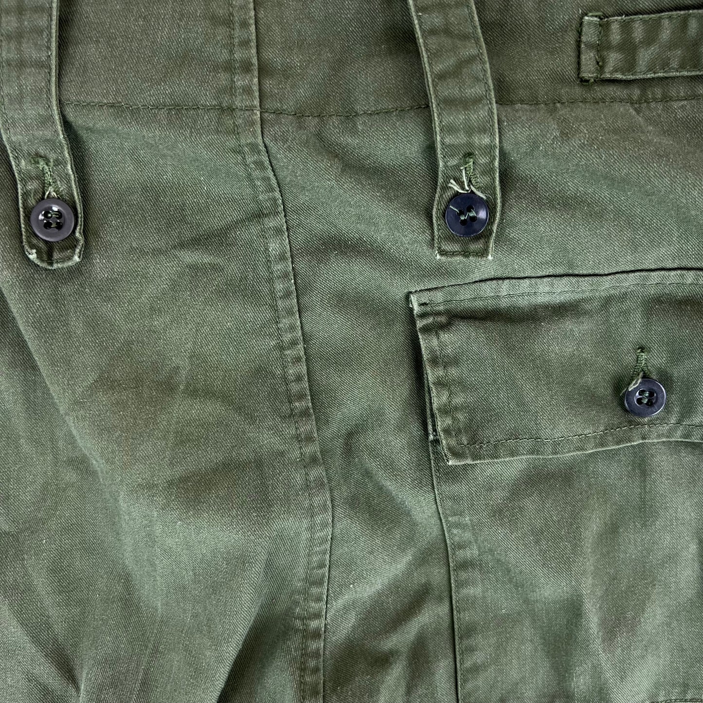 British Army Olive Green Fatigue Work Trousers - W31 L31