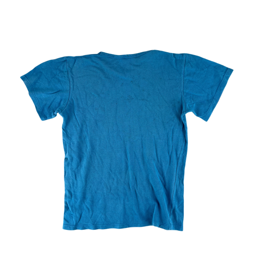 West German Army 70s Blue Training T Shirt - Medium