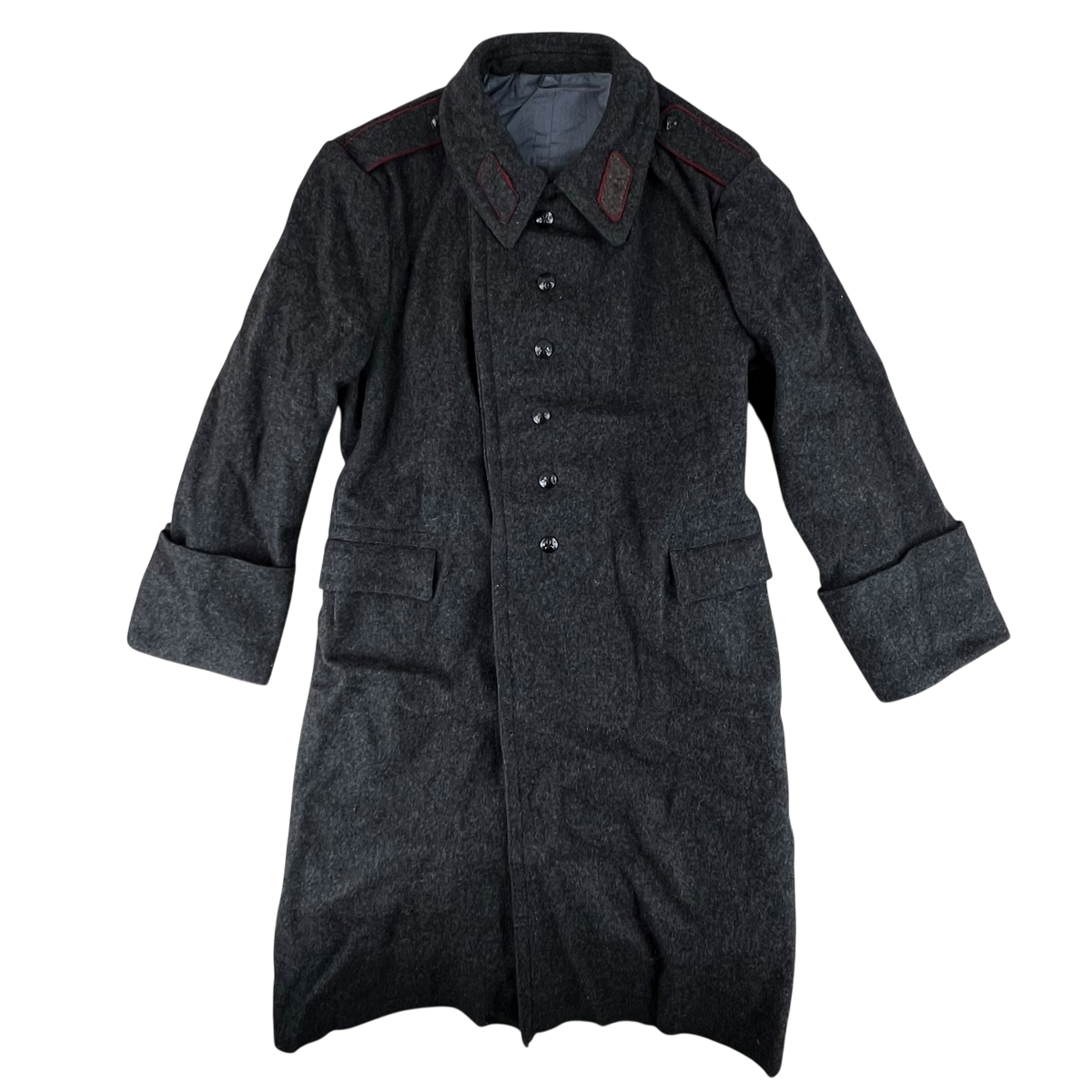 Bulgarian People's Army 80s Grey Wool Greatcoat - X Large