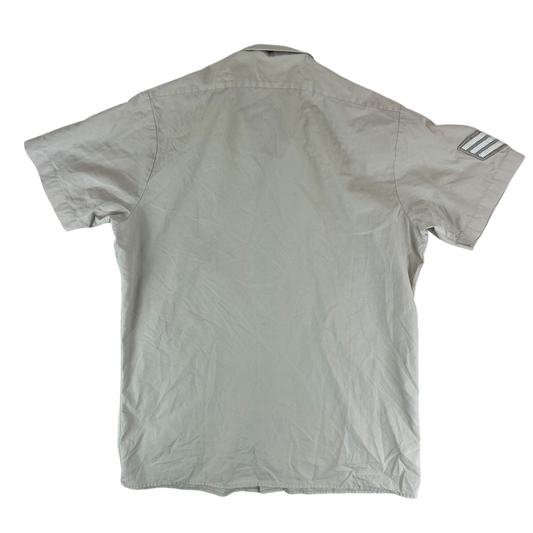 British Army Mens Fawn Shirt Short Sleeve - Large