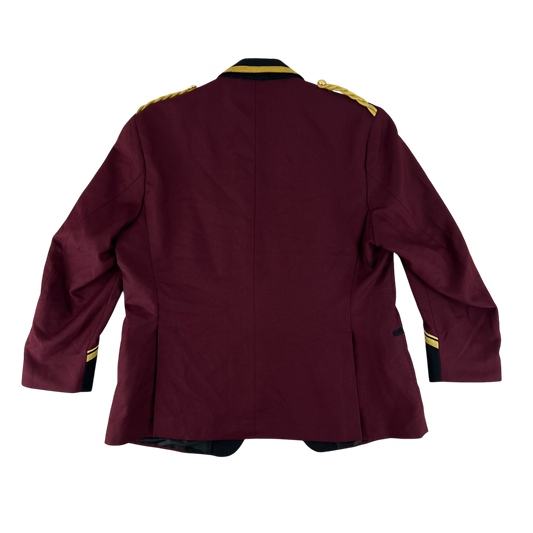 British Army Musician's Burgundy Performance Jacket - Large
