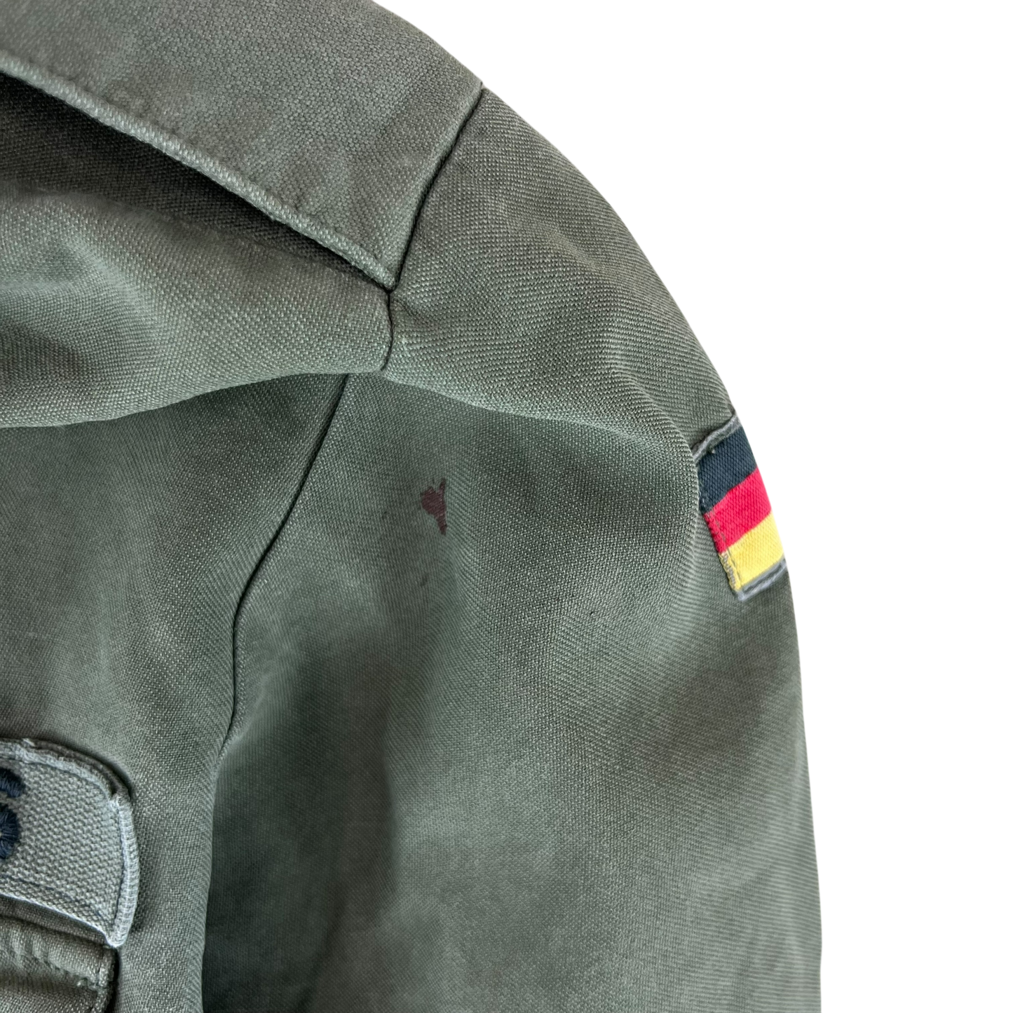 German Army Olive Green Long Sleeve Field Shirt - Large GrNr4