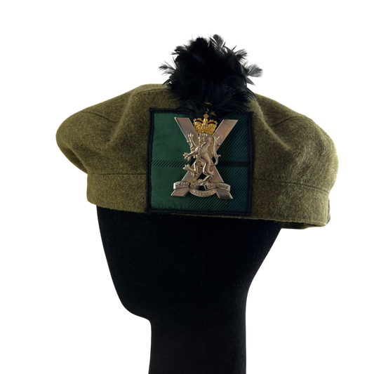 British Army Tam o Shanter w/ Plume - Royal Regiment of Scotland - X Large 62cm
