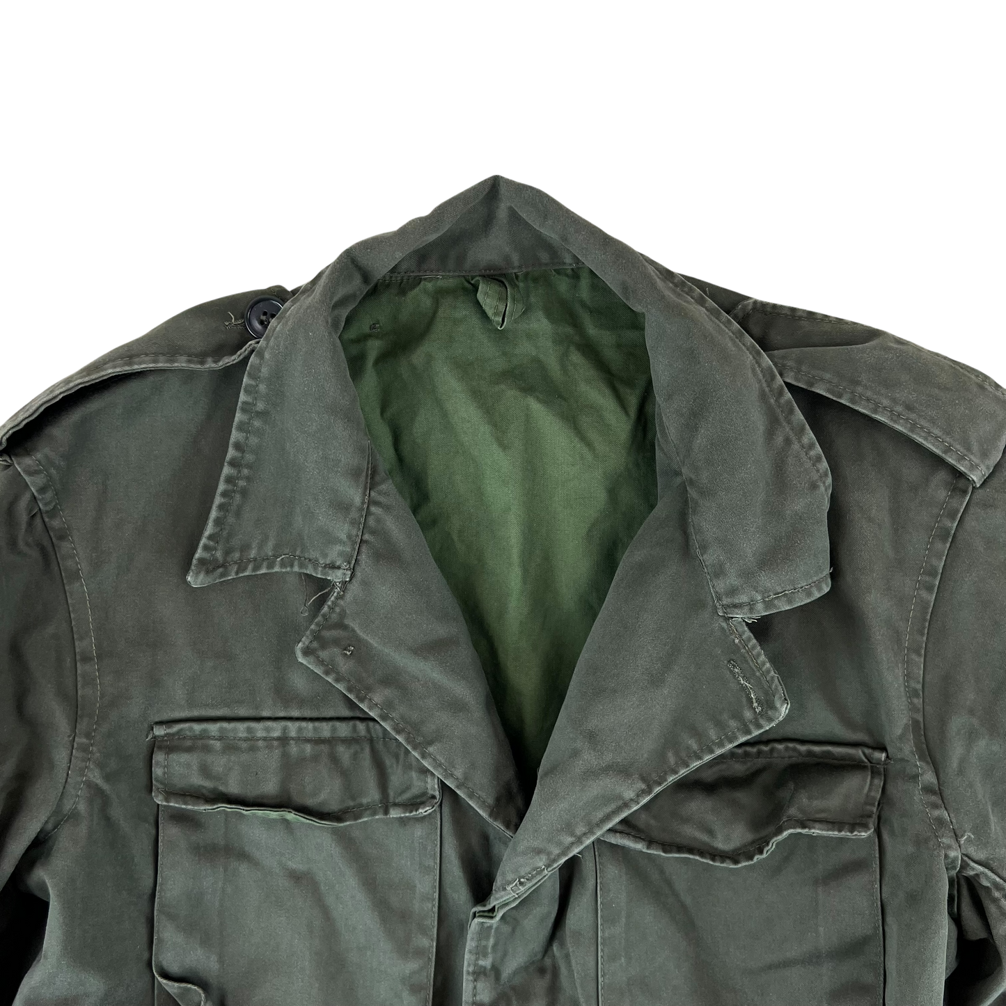 Greek Army M65 Olive Green Jacket - Large