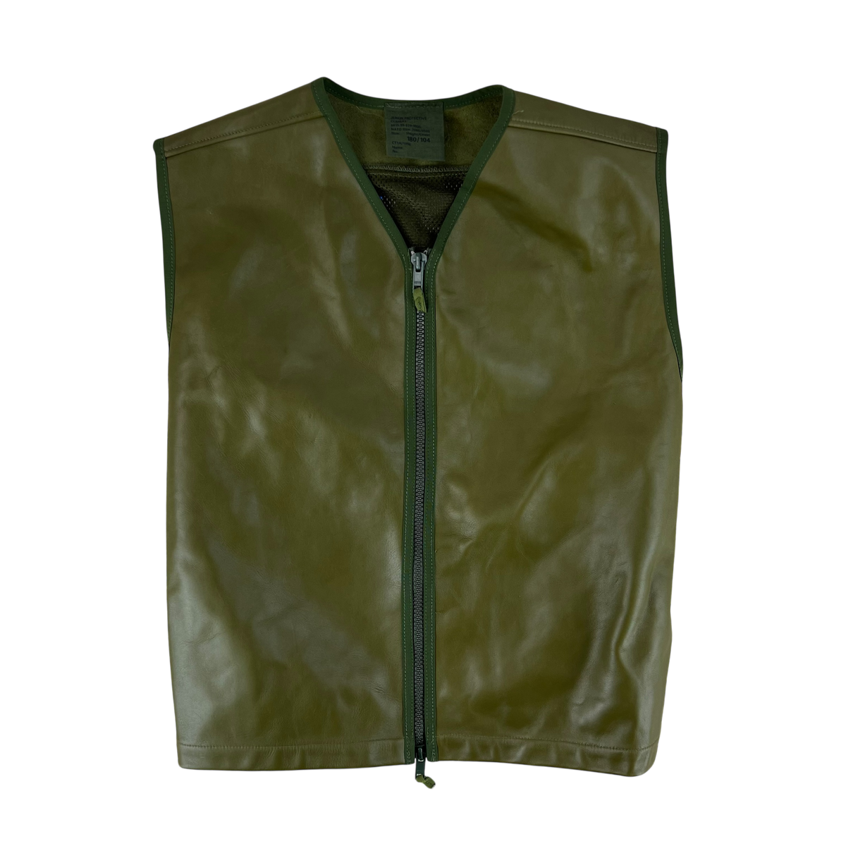 British Army Protective Leather Jerkin Vest - Large 180/104