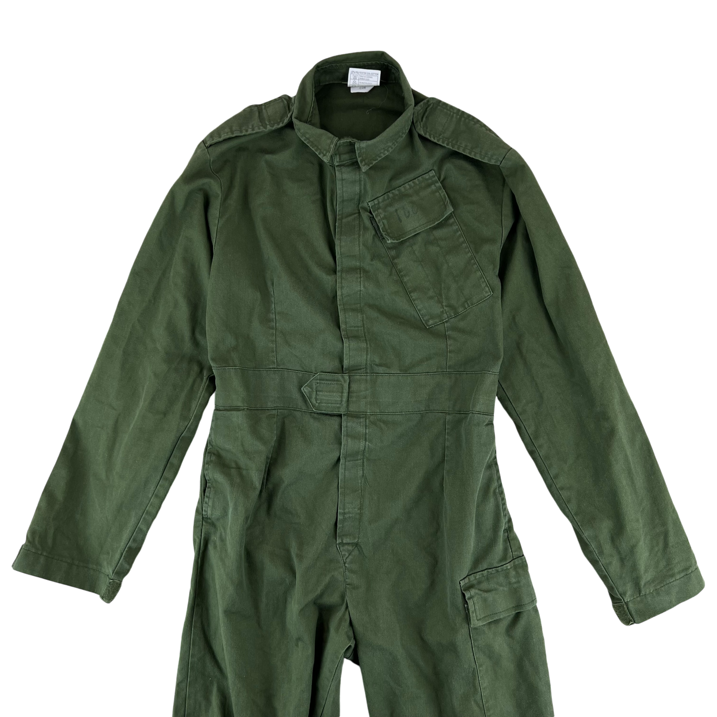 British Army Poly-Cotton Work Coveralls Olive Green - 160/84