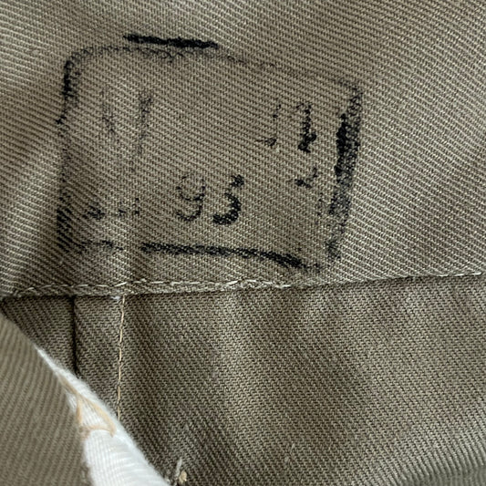 Italian Army Vintage Stone Chino Shorts - W31
