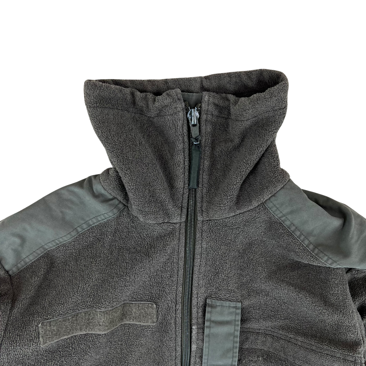 Austrian Army Olive Fleece Cardigan - Small 88-92 V/VI