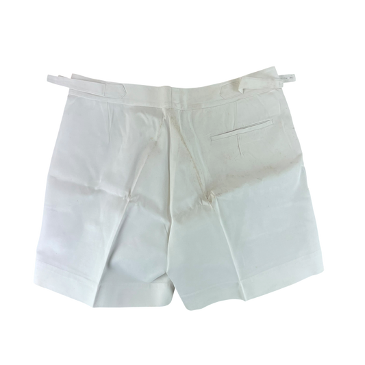 British Merchant Navy 50s Tropical White Shorts - W38