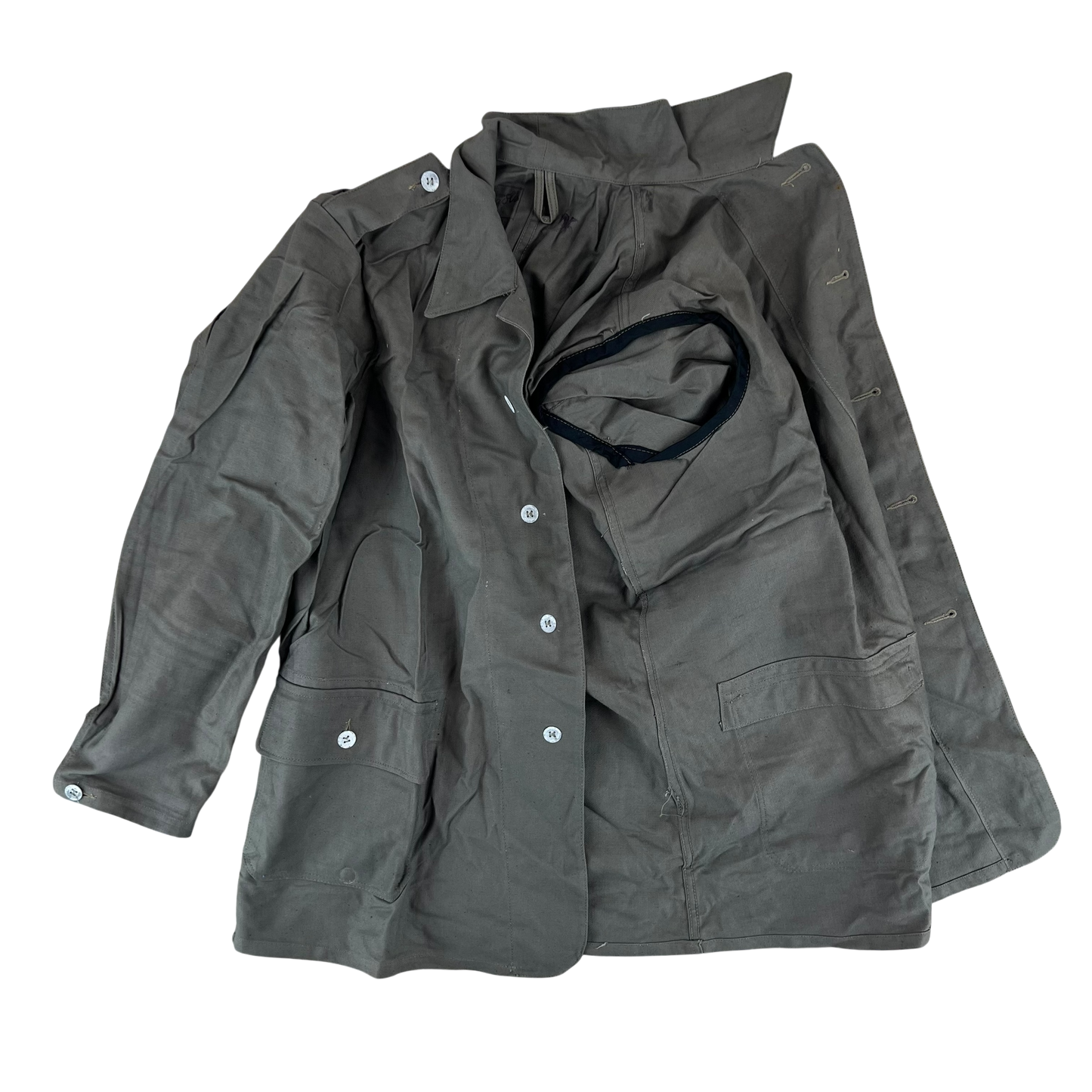 Swedish Army M40 "Grötrock" Brown Work Jacket - Medium