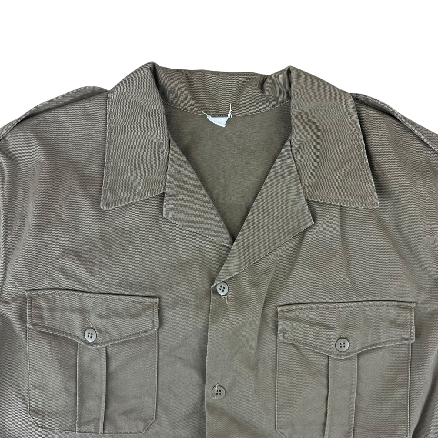 Greek Army M65 Khaki Shirt Short Sleeve - Medium