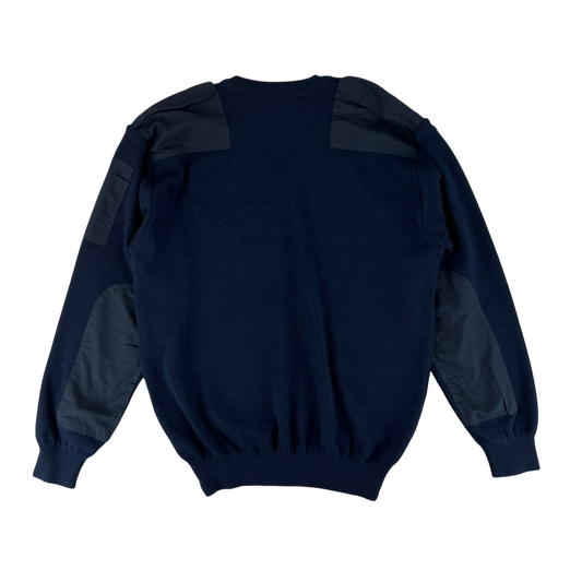 Dutch Navy Blue V Neck Pullover Jumper - X Large