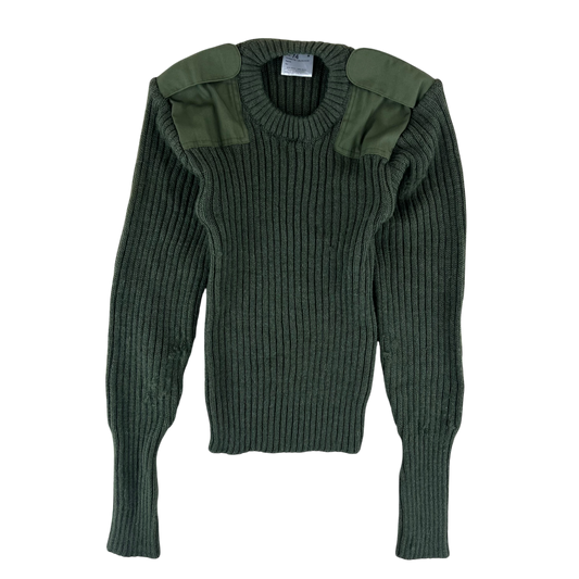 British Army Olive Green Pullover Jumper - X Small 74cm