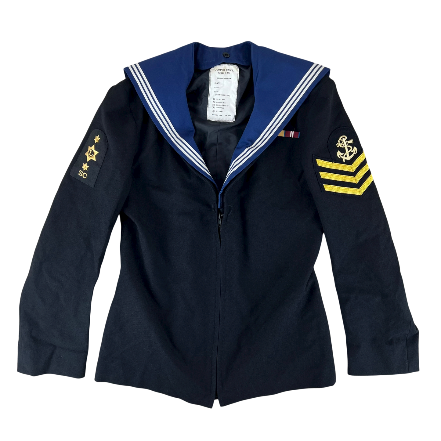 British Royal Navy Class II Jumper Sailor's Top - Large 104R