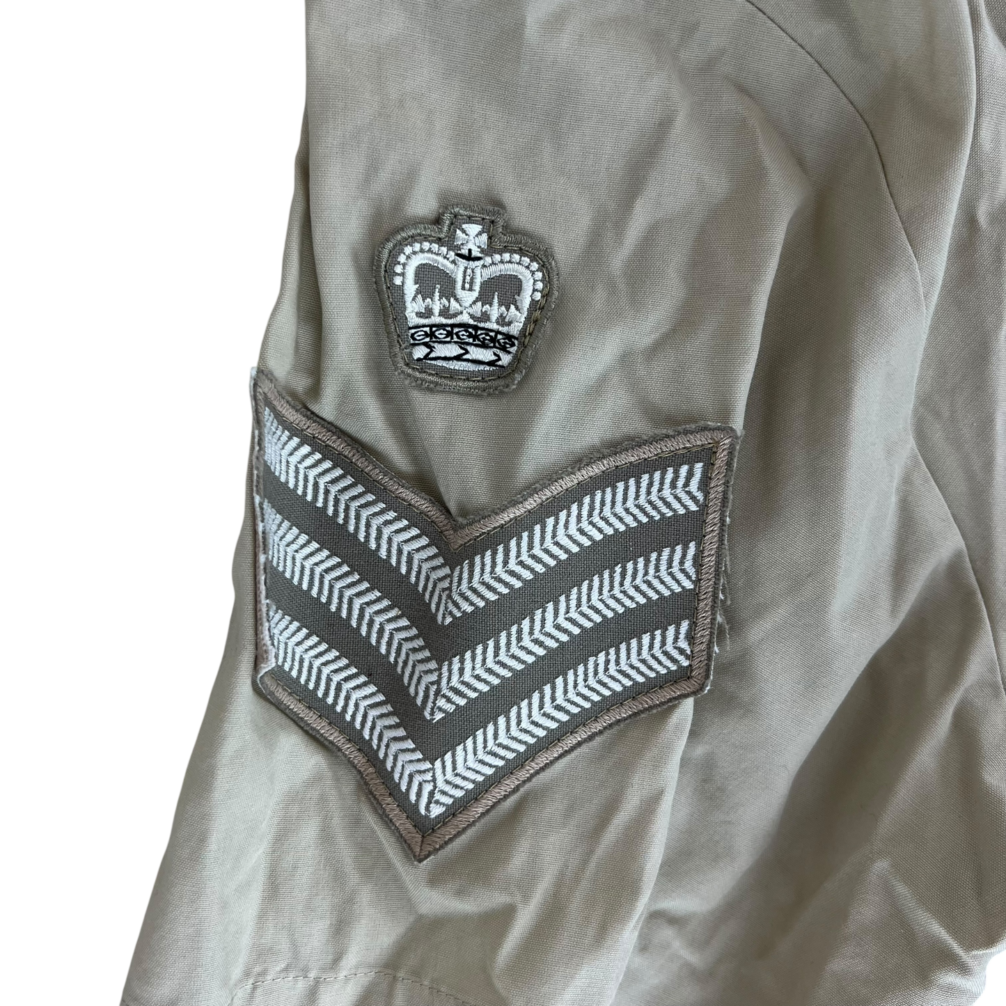 British Army Mens Fawn Shirt Short Sleeve - X Large