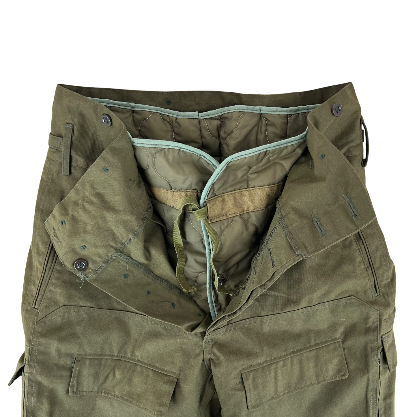 Czechoslovak Army M85 Olive Green Combat Trousers w/ Thermal Liner - W38 L31.5