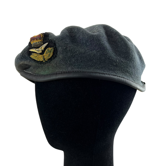 British RAF Beret w/ Officer's Badge - Medium