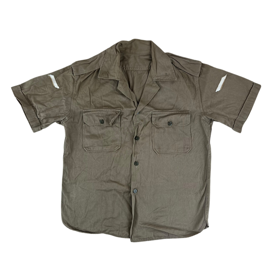 Greek Army M65 Khaki Shirt Short Sleeve - Medium