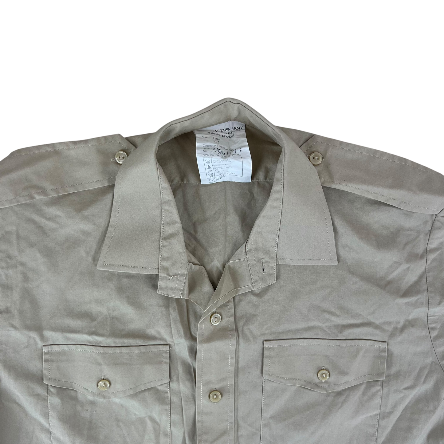 British Army Fawn All Ranks Short Sleeve Shirt