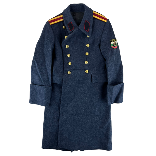 Bulgarian People's Army Officer's Grey Wool Greatcoat - Small