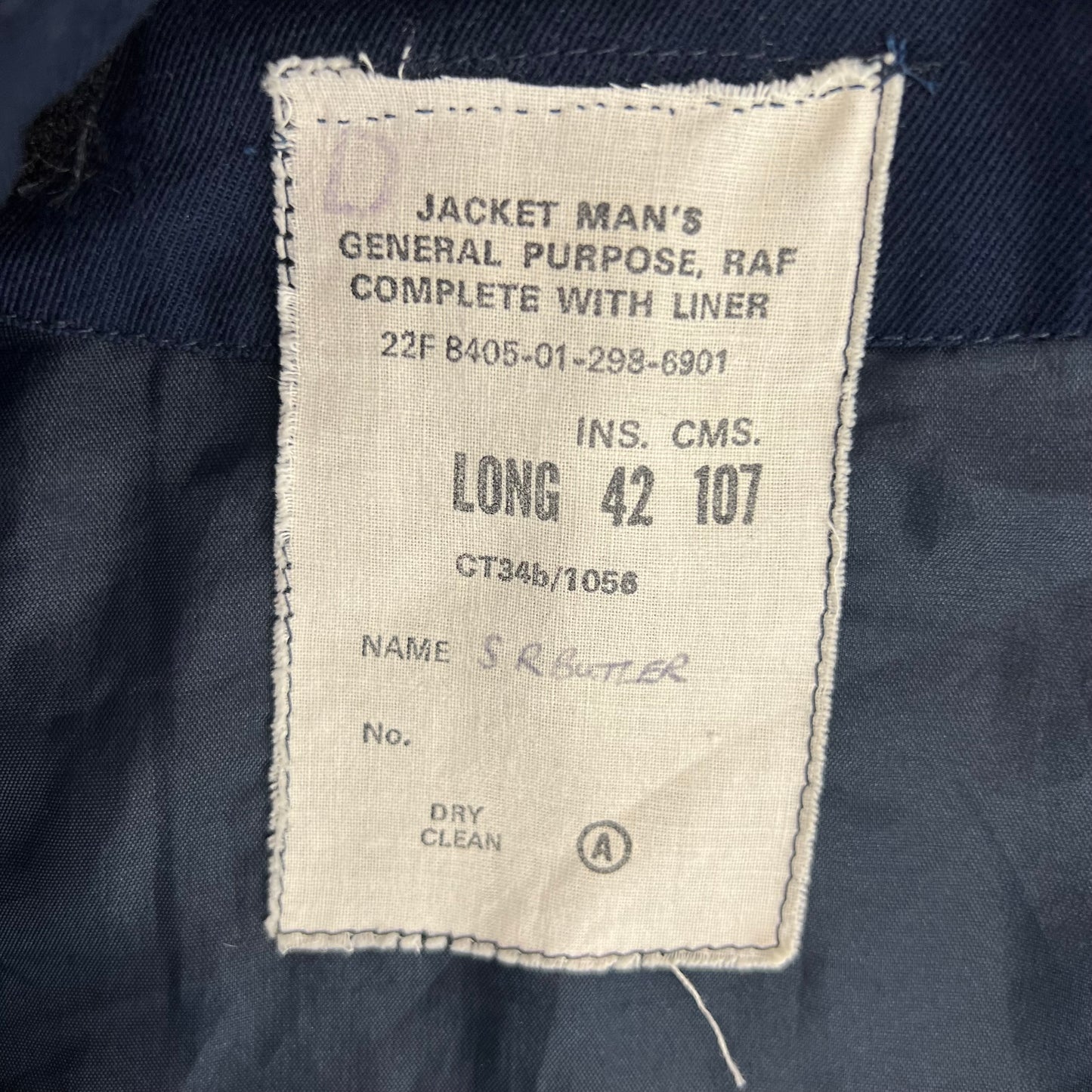 British RAF GP Bomber Jacket - Large 42L