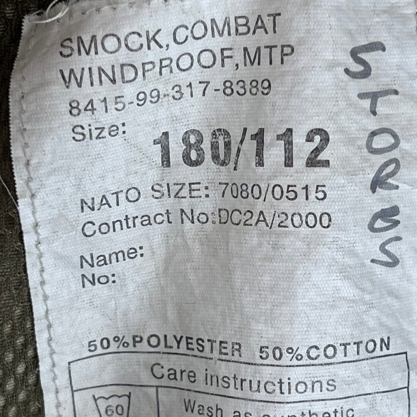 British Army MTP Camouflage Windproof Smock - Large 180/112