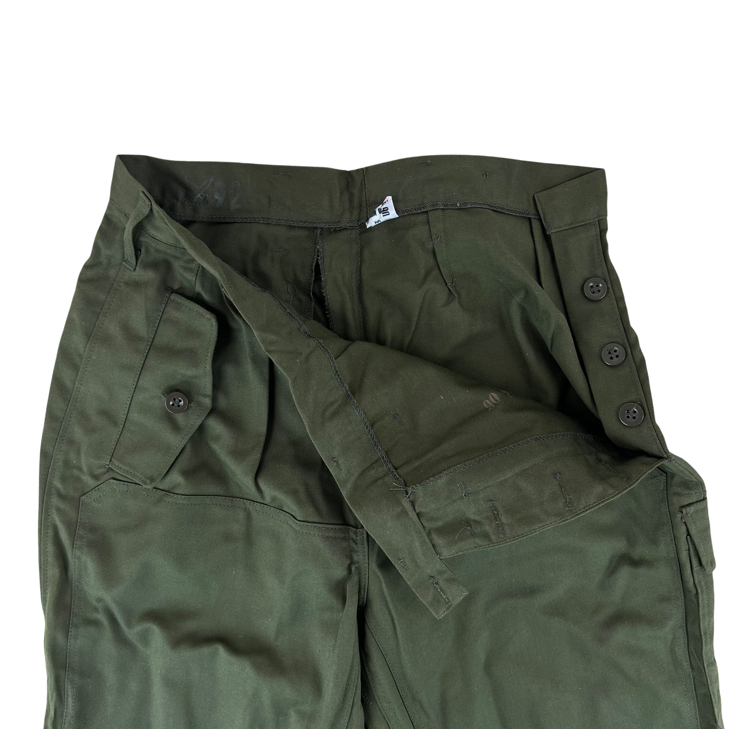 Czechoslovak Army M85 Women's Olive Green Trousers - W28 L30.5